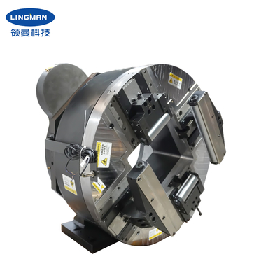 Mandrin principal pneumatique LINGMAN à 4 mors, course complète, pour machine de découpe laser de tubes, avec dimensions intérieures de 220 mm, 245 mm, 290 mm
